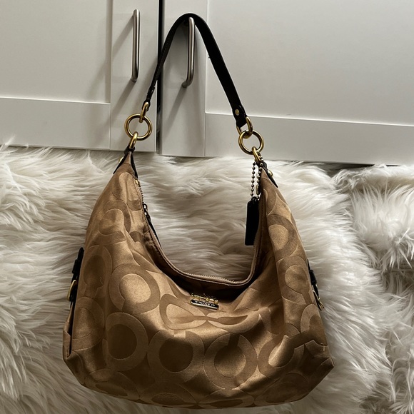 Tan/Brown Vintage Coach Purse - Picture 3 of 13